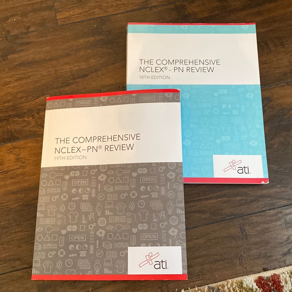 ATI comprehensive NCLEX PN review books